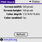 PDA Check - Display