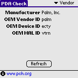 PDA Check - Vendor